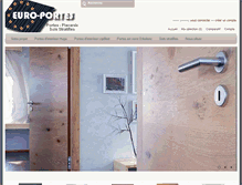 Tablet Screenshot of euro-portes.fr